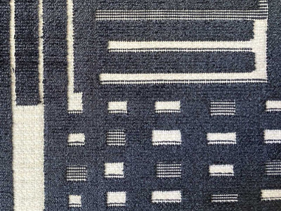 tissu ameublement tribeca, motif graphique velours sur fond toile, de Casal, pour chaise, fauteuil et canapé, vendu par la rime des matieres, bon plan tissu et frais de port offerts