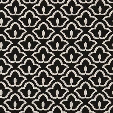 tissu clarke & clarke noir et blanc imprimé pour fauteuil