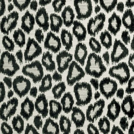 tissu clarke & clarke noir et blanc imprimé pour fauteuil