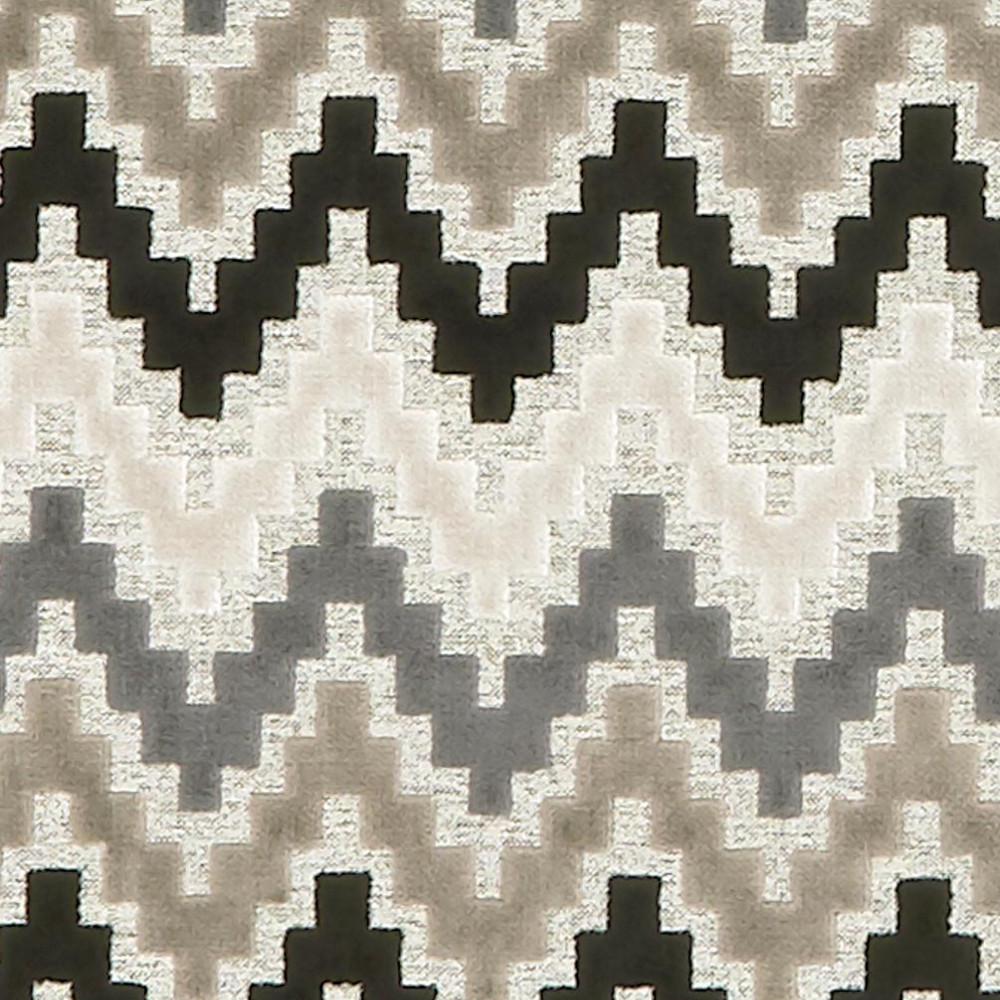 empire tissu ameublement velours mosaïque chevrons pour rideaux, fauteuil et canapé de Clarke & Clarke vendu par la rime des matieres bon plan tissu