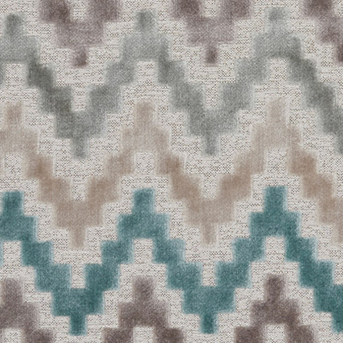 empire tissu ameublement velours mosaïque chevrons pour rideaux, fauteuil et canapé de Clarke & Clarke vendu par la rime des matieres bon plan tissu