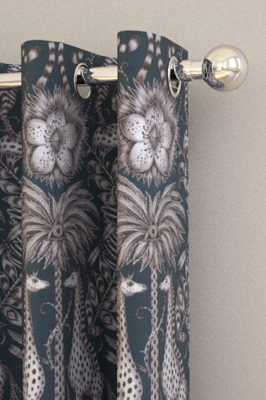 Kruger tissu ameublement imprimé exotique tropical pour rideaux, stores, jetés de lit, fauteuil et canapé, vendu par la rime des matieres bon plan tissu