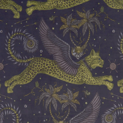 Lynx velvet tissu velours lavable motif animal de la jungle de Clarke & Clarke, vendu par la rime des matieres, bon plan tissu et frais de port offerts