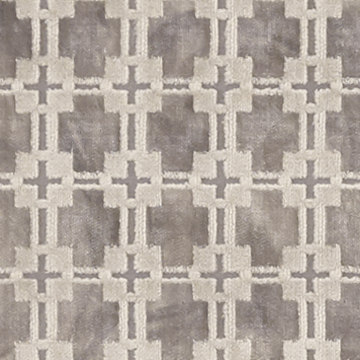 tissu ameublement Maui velours design graphique, de Clarke & Clarke, pour chaise, fauteuil, canapé, rideaux et coussins, vendu par la rime des matieres, bon plan tissu