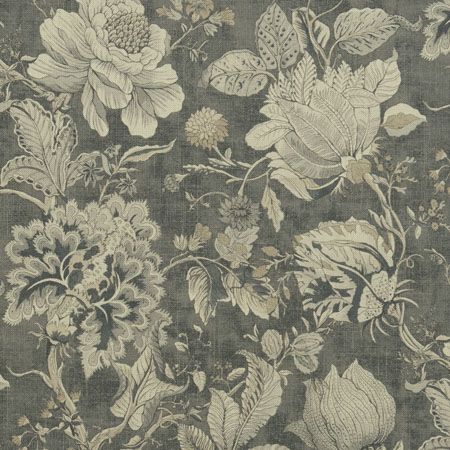sissinghurst tissu ameublement lin imprimé fleurs la rime des matieres