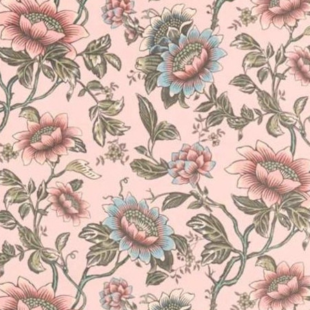 Tonquin Velvet tissu ameublement velours très doux lavable motif floral stylisé, de Clarke & Clarke, pour chaise, fauteuil, canapé, rideaux, coussins et jetés de lit, vendu par la rime des matieres, bon plan tissu et frais de port offerts