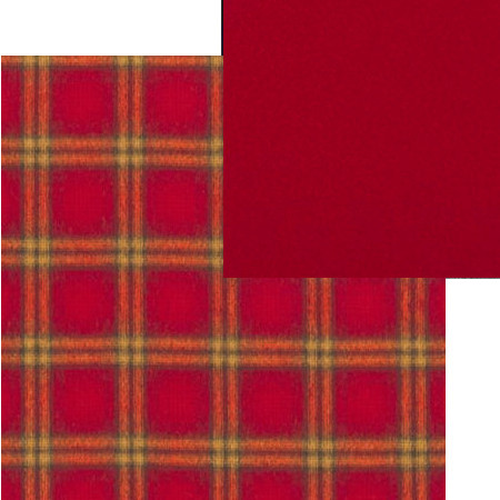 tissus d'ameublement coordonnés Delamere tartan et uni Loden coloris pimento, tissus Designers Guild, vendus par la rime des matières, bon plan tissu et frais de port offerts