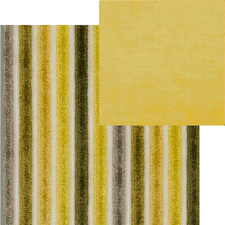 tissus d'ameublement coordonns Marshall alchemilla et Vicenza ochre, tissus  Designers Guild, vendus par la rime des matires, bon plan tissu et frais de port offerts