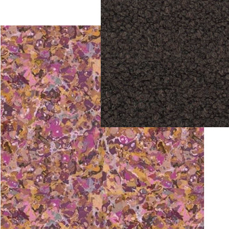 tissus d'ameublement coordonnés Odisha rosewood et Cormo chocolate, tissus Designers Guild, vendus par la rime des matières, bon plan tissu et frais de port offerts