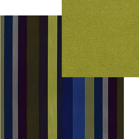 tissus d'ameublement coordonns Varese Lambusa cobalt et Cassia moss, tissus  Designers Guild, vendus par la rime des matires, bon plan tissu et frais de port offerts