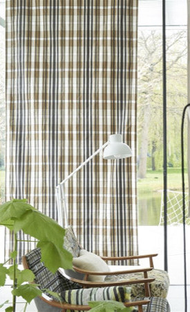 Banarasi tissu ameublement tartan motif carreaux en soie, de Designers Guild, pour rideaux, stores et coussins, vendu par la rime des matieres, bon plan tissu et frais de port offerts, 