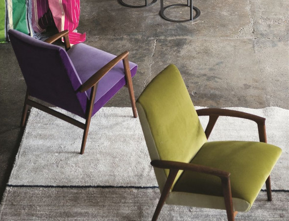fauteuils tissu Cassia, velours de coton souple et doux, très résistant, de Designers Guild, tissu vendu par la rime des matieres offre bon plan et frais de port offerts