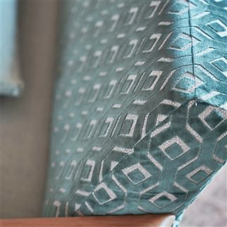 Chareau tissu ameublement velours de Designers Guild pour fauteuil et canapé, vendu par la rime des matieres bon plan tissu