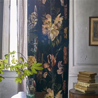 delft velvet tissu ameublement velours motif floral de designers guild pour fauteul, canapÃ© et rideaux, vendu par la rime des matieres bon plan