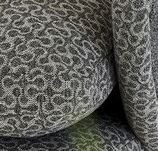 Derwen tissu ameublement cologique, easyclean anti tache et lavable de Designers Guild, petit motif rtro chic style tweed contemporain, pour chaise, fauteuil, canap, coussins et rideaux, vendu par la rime des matieres bon plan tissu et frais de port offerts