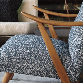 Elliottdale tissu ameublement bouclette laine bicolore doux et moelleux, de Designers Guild, pour chaise, fauteuil, canap et coussins, vendu par la rime des matieres, bon plan tissu et frais de port offerts