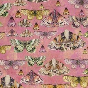 issoria tissu ameublement velours motif papillons de Designers Guild pour fauteuil canapé et rideaux vendu par la rime de matieres bon plan tissu