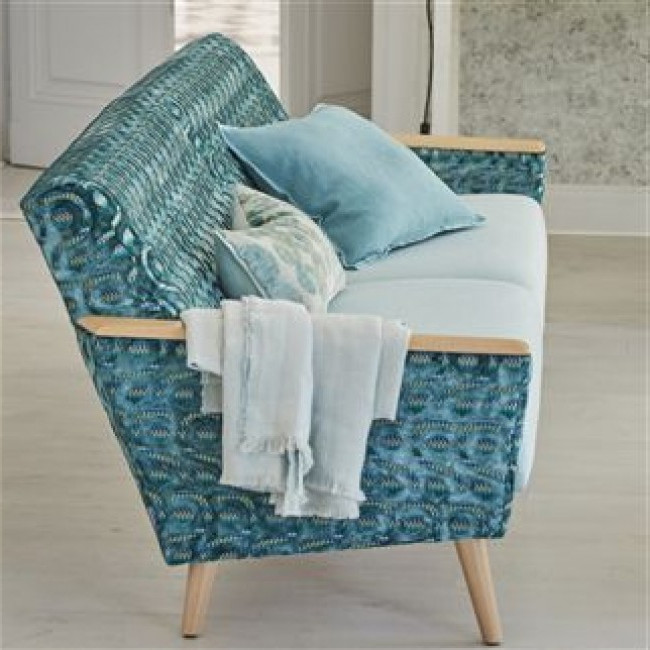 latticino tissu ameublement velours designers guild vendu par la rime des matieres