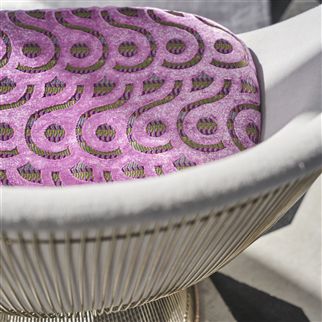 fauteuil tissu velours latticino de Designers Guild vendu par la rime des matieres