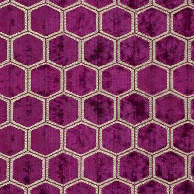 Manipur tissu ameublement velours motif hexagones de Designers Guild, pour fauteuil et canapé, vendu par la rime des matieres, bon plan tissu