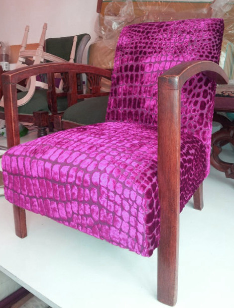tissu ameublement nabucco fauteuil art déco