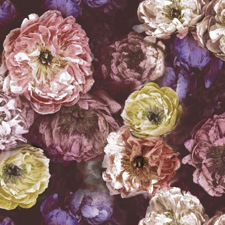 Poème de fleurs tissu ameublement motif floral de Designers Guild, pour fauteuil, canapé, rideaux et coussins,  vendu par la rime des matieres, bon plan tissu et frais de port offerts