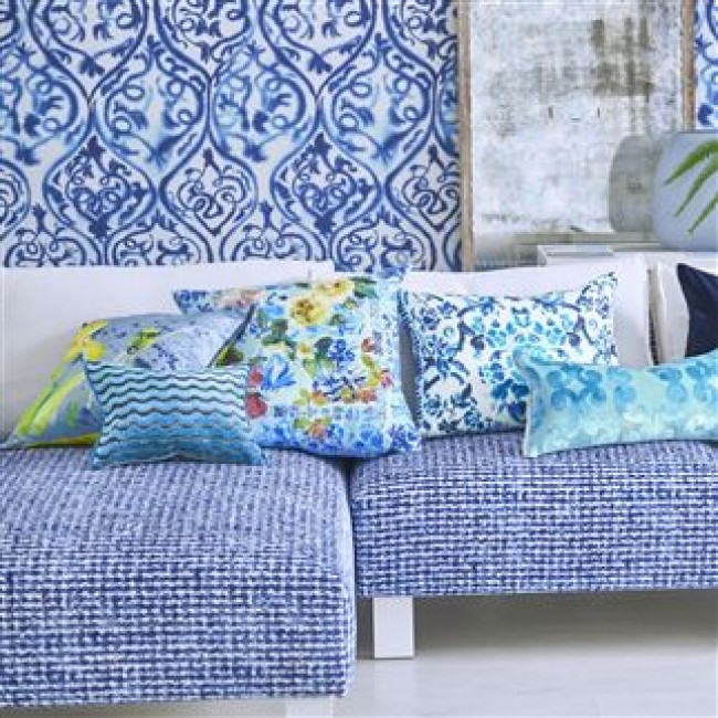 reticello tissu ameublement velours designers guild vendu par la rime des matieres
