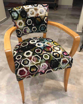 tissu Sukhna de Designers Guild fauteuil bridge