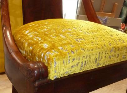 tissu velours vintage dimitri casal pour fauteuil
