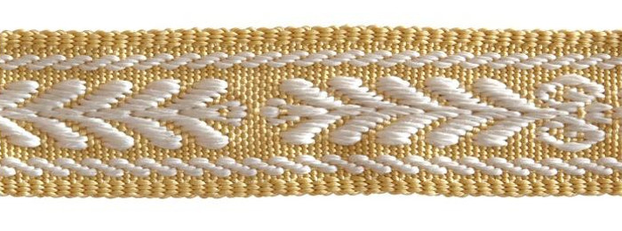 galon plat en soie 15 mm pour style Empire, vendu par la rime des matieres