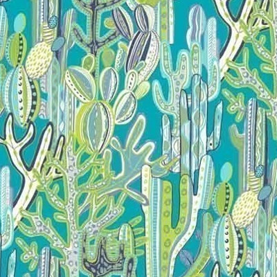 tissu Cactus design végétal de Gaston y Daniela vendu par la rime des matieres bon plan tissu et frais de port offerts
