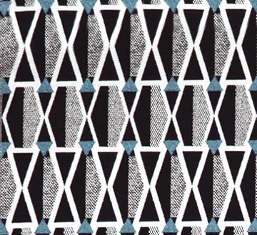tissu Hepburn style Art Déco de Gaston y Daniela, vendu par la rime des matieres, bon plan tissu et frais de port offerts 