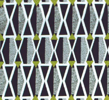 tissu Hepburn style Art Déco de Gaston y Daniela, vendu par la rime des matieres, bon plan tissu et frais de port offerts 