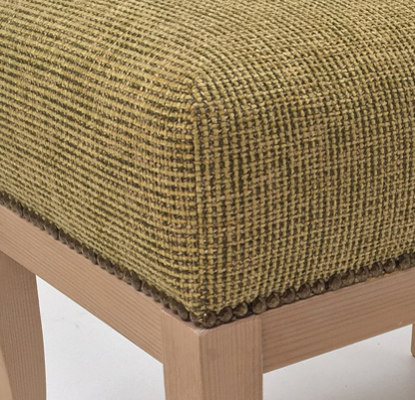 tissu natura lavable pour fauteuil, chaise et canapé vendu apr la rime des matières