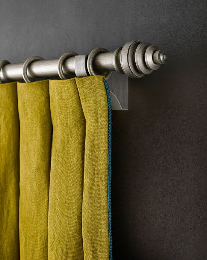 ilaya tissu ameublement lin naturel lavable houles pour rideaux, fauteuil et canapé vendu par la rime des matieres