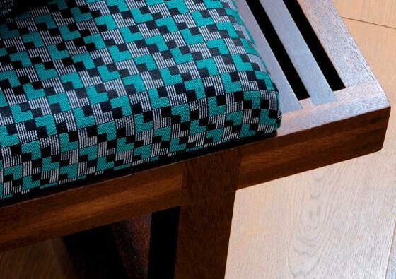 tissu ameublement limprimé avable iroko chaise fauteuil canapé de Houlès vendu par la rime des matieres