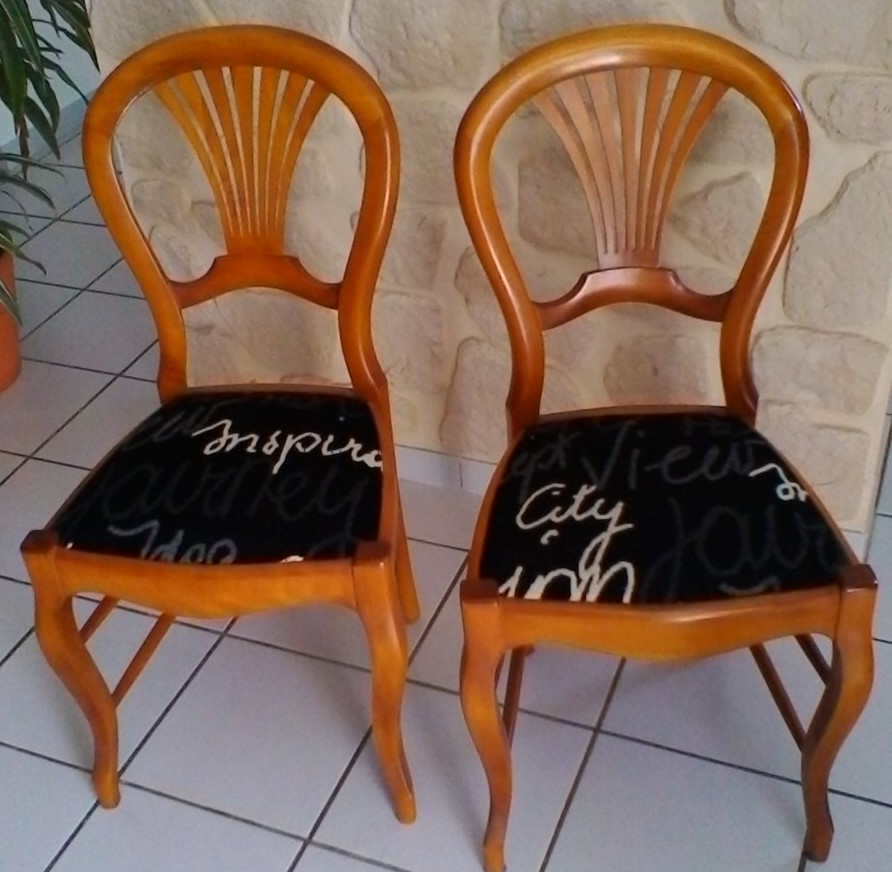 chaises tissu velours inspiration