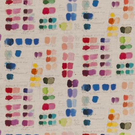 Mixed Tones tissu ameublement non feu en lin mélangé imprimé pour rideaux, jetés de lit, fauteuil et canapé, de designers guild john derian vendu par la rime des matieres bon plan tissu