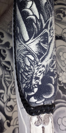 cabriolet tissu komodo tatouage de jp Gaultier pour Lelièvre vendu par la rime des matieres