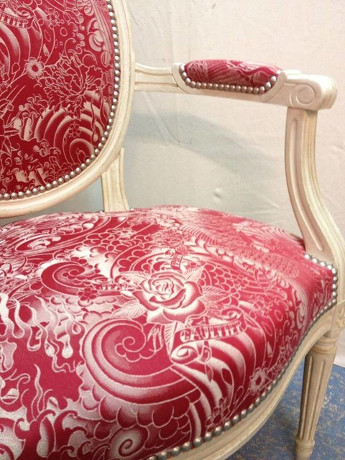 tissu komodo jp gaultier pour fauteuil