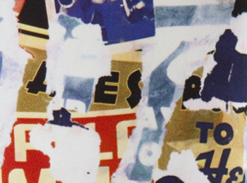 Métropolitain imprimé lavable de Jean Paul Gaultier pour rideau, fauteul, canapé et coussins, vendu par la rime des matieres
