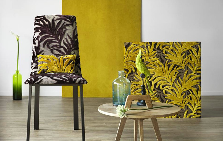 tissu jungle de casal pour chaise, fauteuil et canapé, rideaux vendu par la rime des matieres