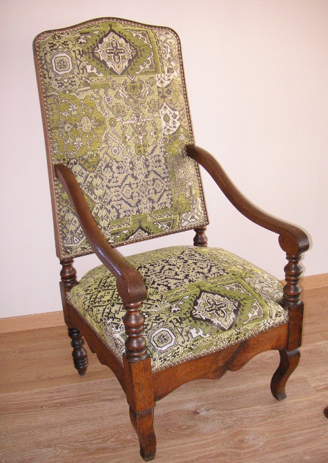 fauteuil tissu kilim de casal vendu par ma rime des matieres