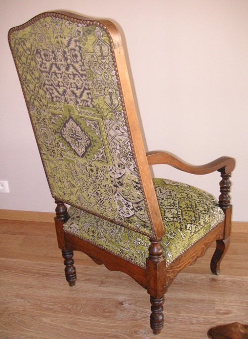 fauteuil tissu kilim de casal vendu par ma rime des matieres