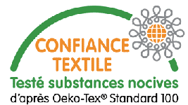 Exigences Européennes Environnementales : les tissus imprimés Thévenon répondent au label Oeko-Tex 100 garantissant ne contenir aucun produit toxique pour le corps et l'environnement et répondent à la norme REACH : aucune substance chimique y compris les colorants azoïque, nickel et plomb