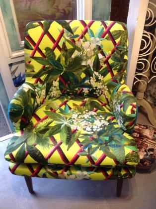 canopy tissu ameublement fauteuil christian lacroix vendu par la rime des matieres