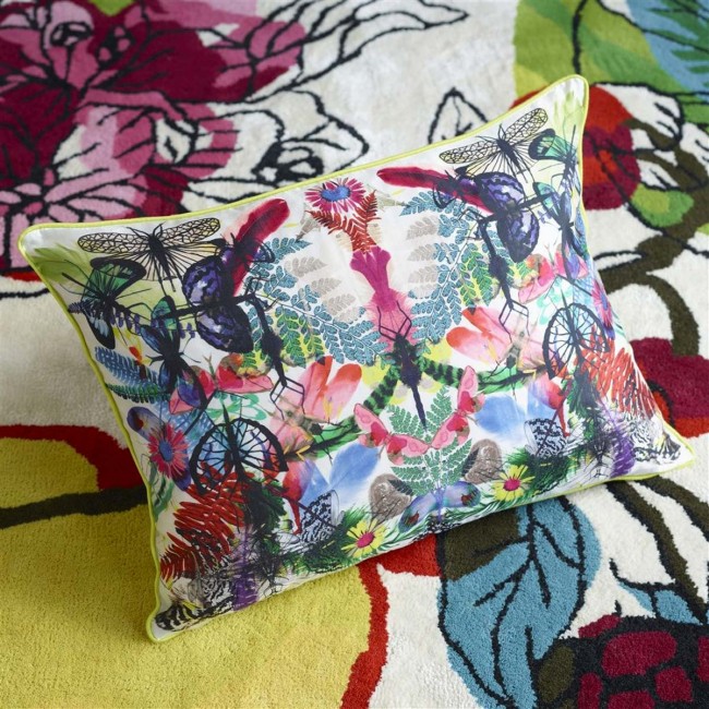 caribe tissu ameublement imprimé exotique de designers guild pour fauteuil et canapé vendu par la rime des matieres
