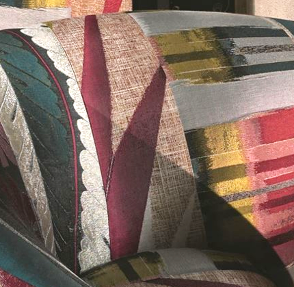 Geisha tissu ameublement fauteuil, canapé et rideaux de Christian Lacroix vendu par la rime des matieres bon plan tissu