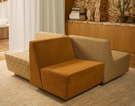 tissu ameublement Dattier de Lelièvre,  motif végétal  léger effet texturé,  non feu et lavable, pour chaise, fauteuil, canapé, coussin, rideau, tissu vendu par la rime des matieres, bon plan et frais de port offerts