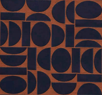 Fjord  tissu ameublement de Lelièvre, motif géométrique bicolore esprit rétro scandinave,  pour chaises, fauteuils, canapés, rideaux, tentures et coussins, vendu par la rime des matieres, bon plan tissu et frais de port offerts